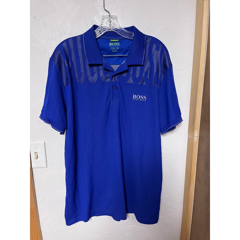 HUGO BOSS Paule Pro Men's Royal Blue Slim Fit Polo Shirt XXL